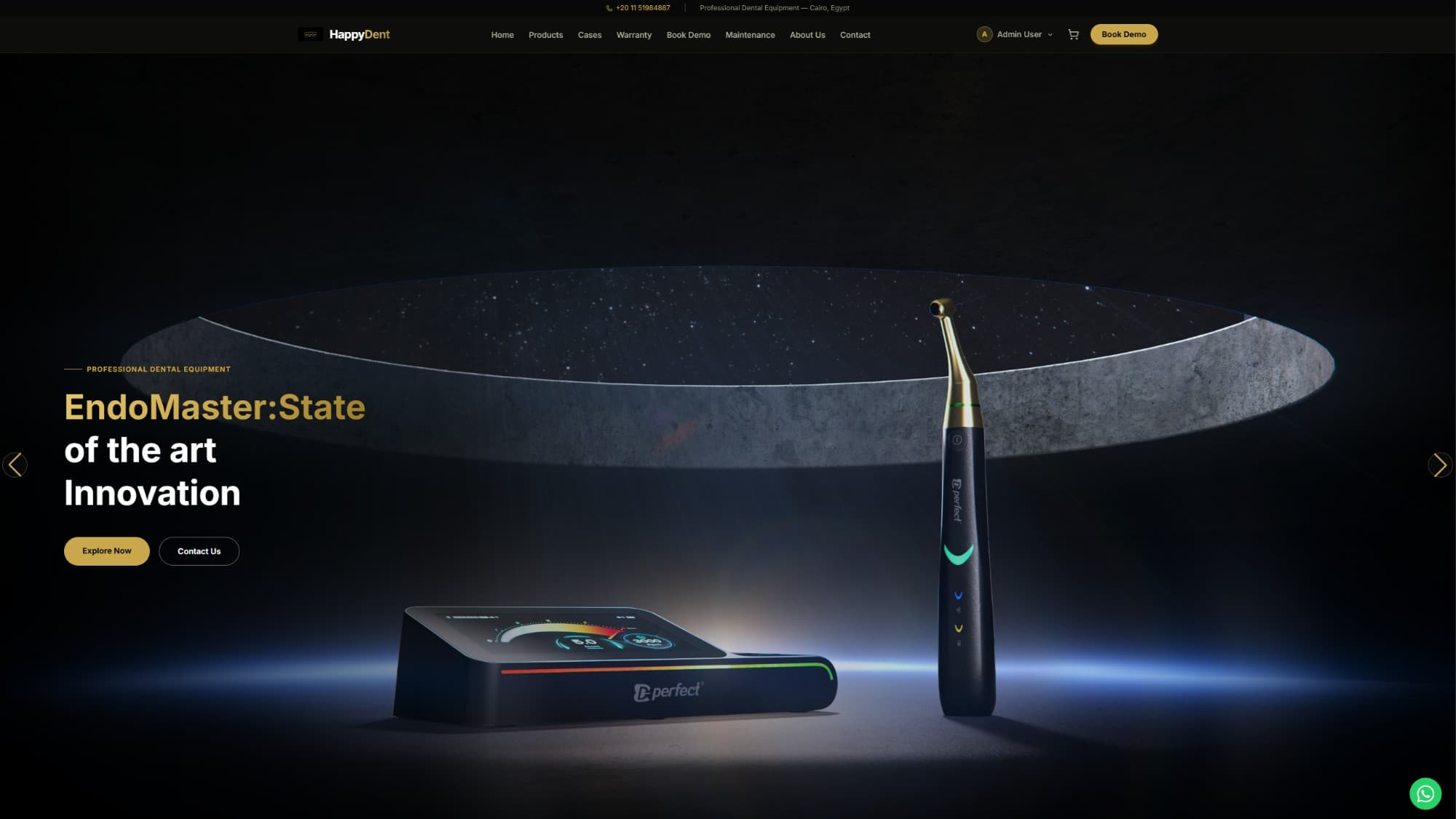 HappyDent website screenshot